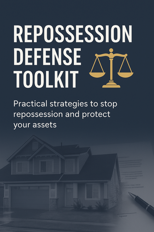 Repossession Defense ToolKit.